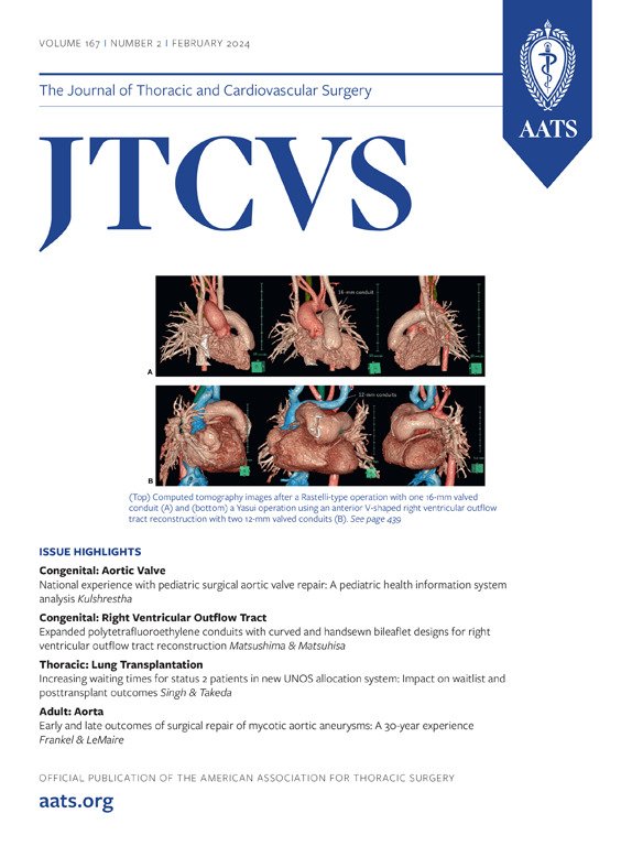 J THORAC CARDIOV SUR