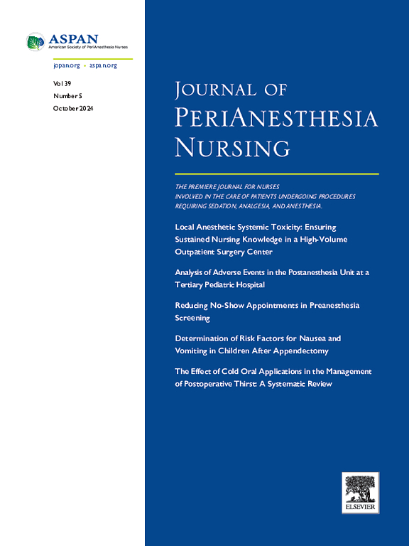 Journal of Perianesthesia Nursing