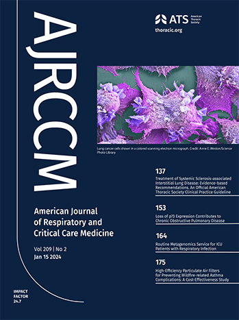 American journal of respiratory and critical care medicine