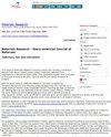 Materials Research-ibero-american Journal of Materials