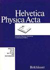 Helv. Phys. Acta