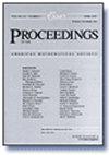 Proceedings of the American Mathematical Society