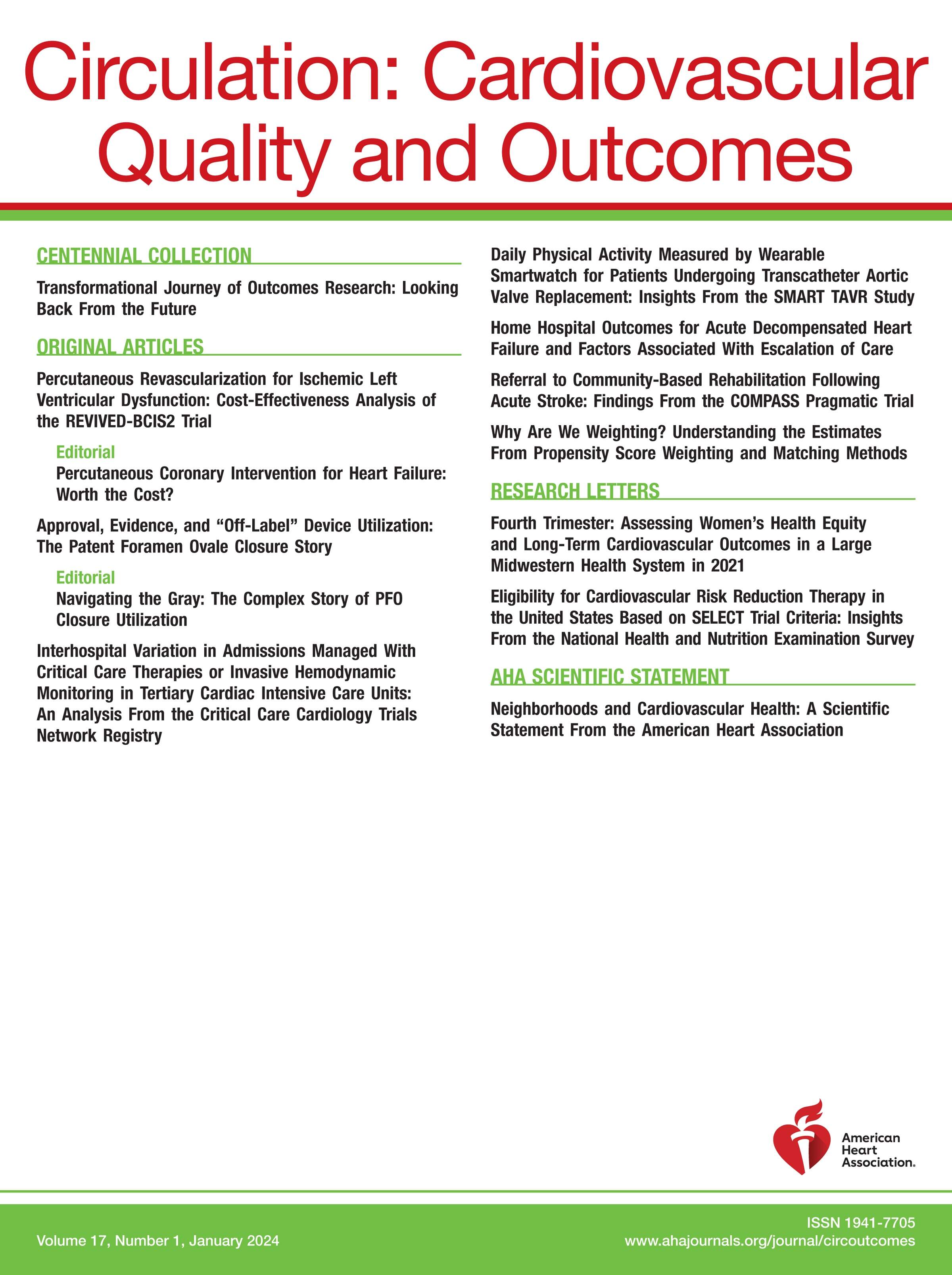 Circulation-Cardiovascular Quality and Outcomes