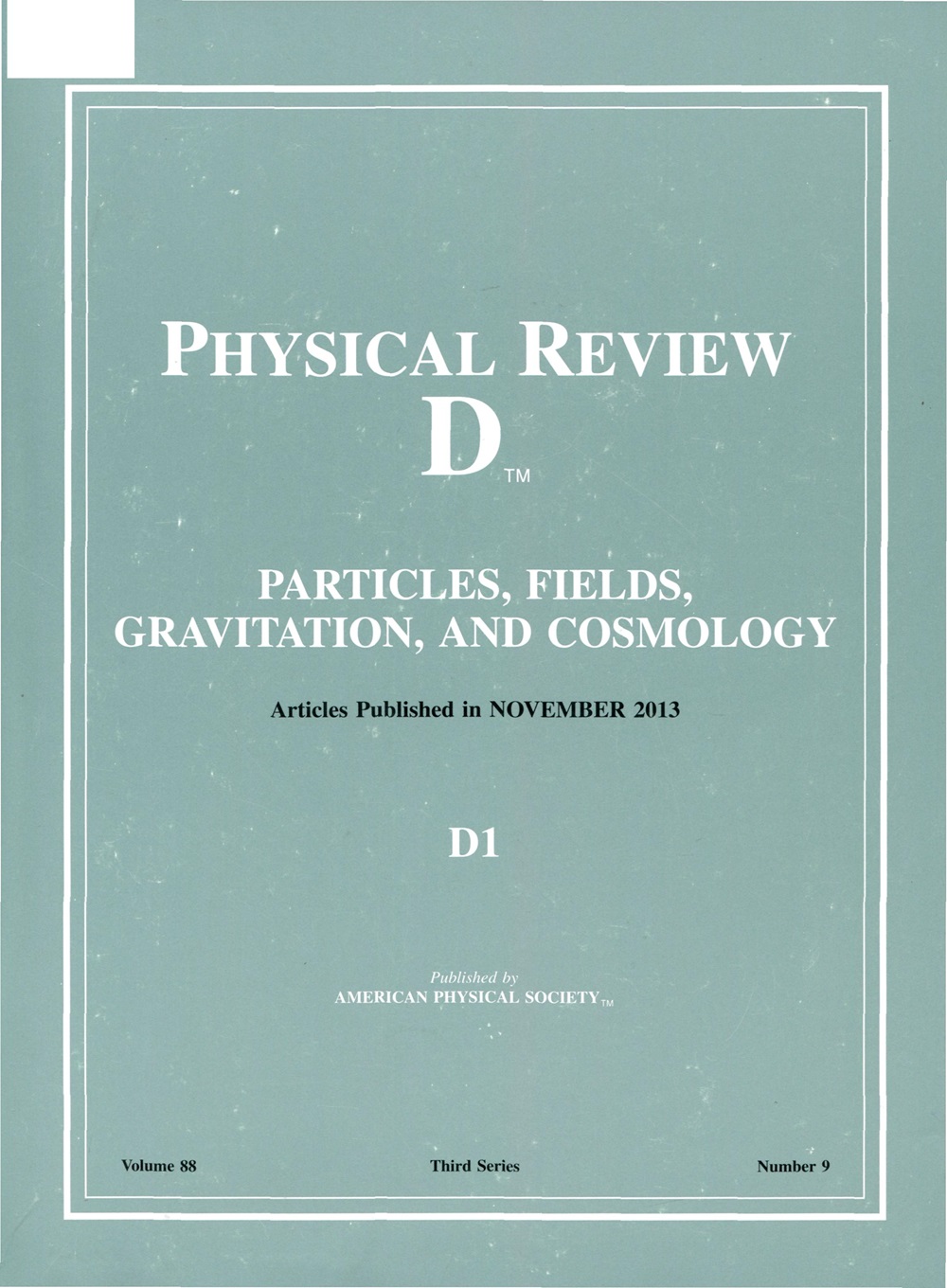 PHYS REV D