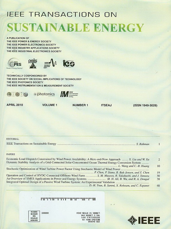 IEEE Transactions on Sustainable Energy