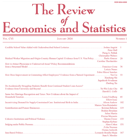 Review of Economics and Statistics