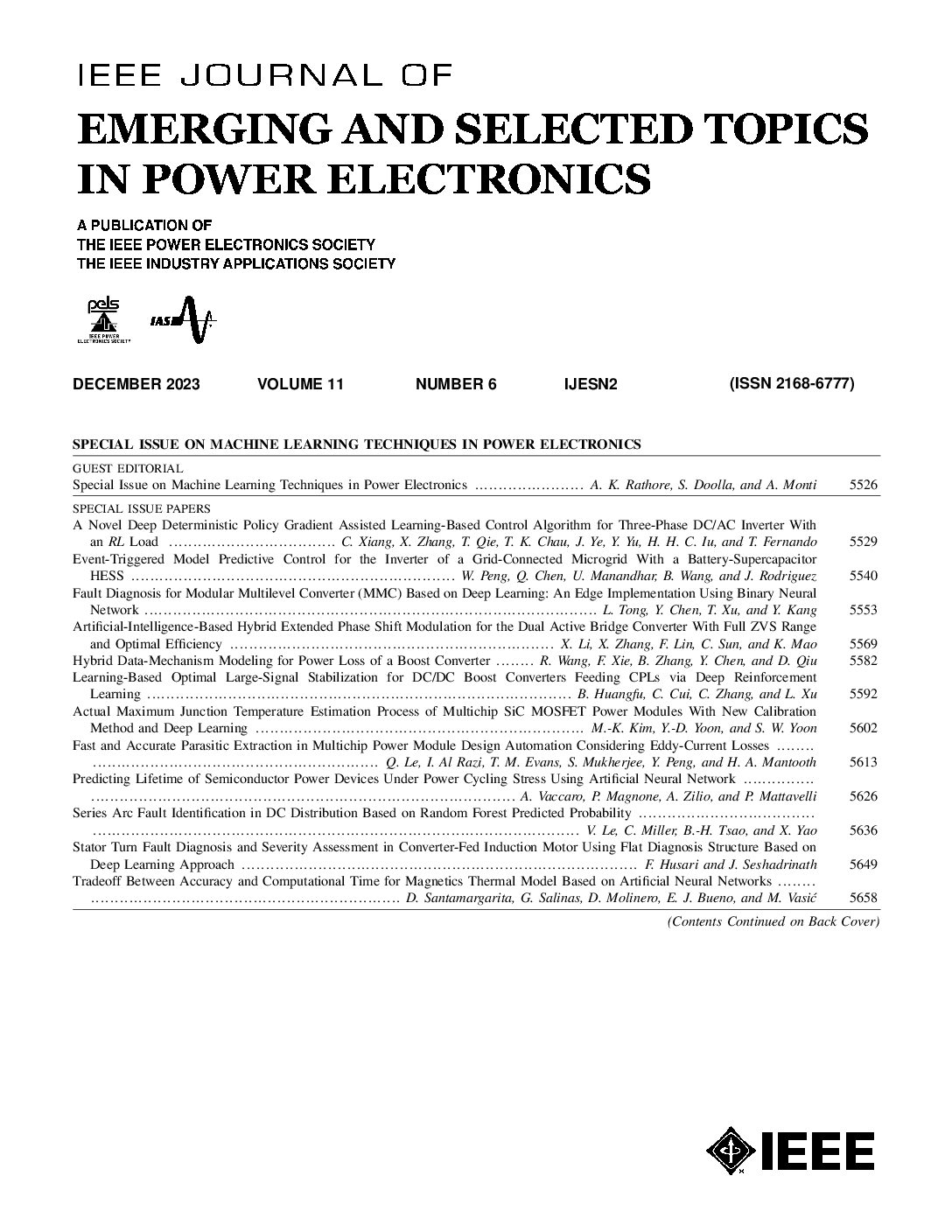 IEEE J. Emerging Sel. Top. Power Electron.