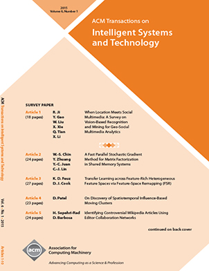 ACM Transactions on Intelligent Systems and Technology