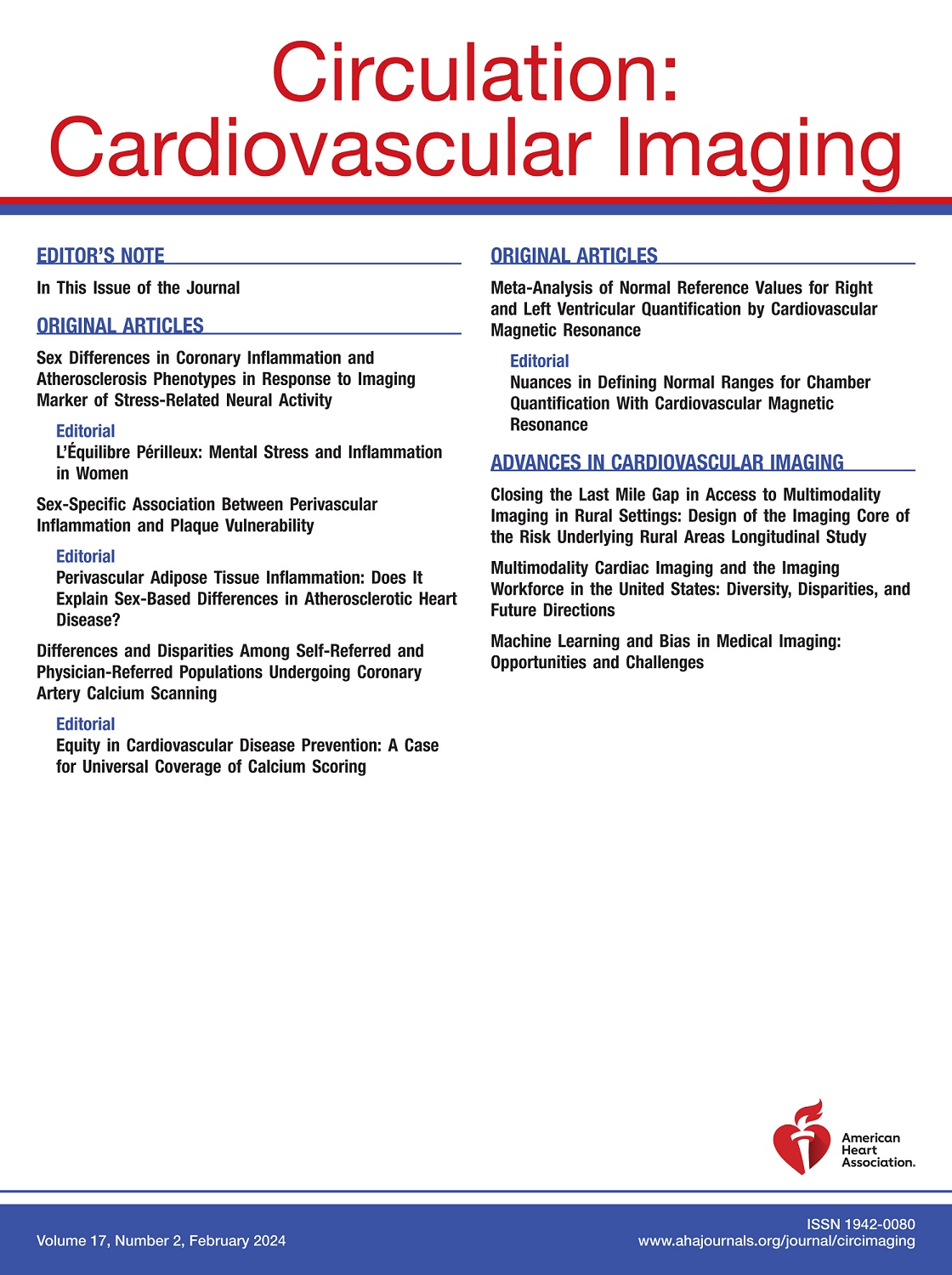 Circulation: Cardiovascular Imaging