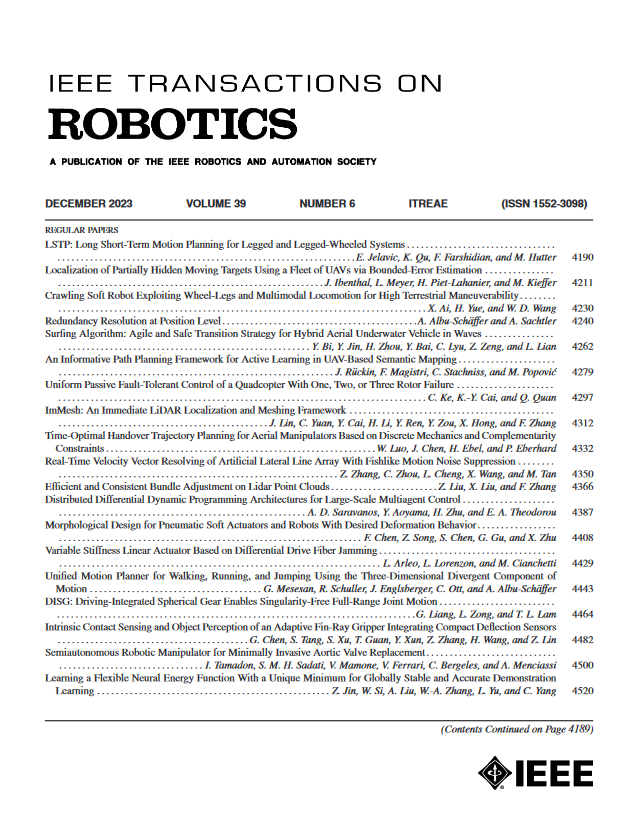 IEEE Transactions on Robotics